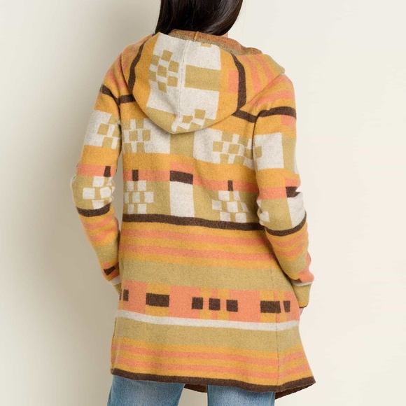 Toad&Co Merino Heartfelt Hoodie Papaya XS - Picture 2 of 10